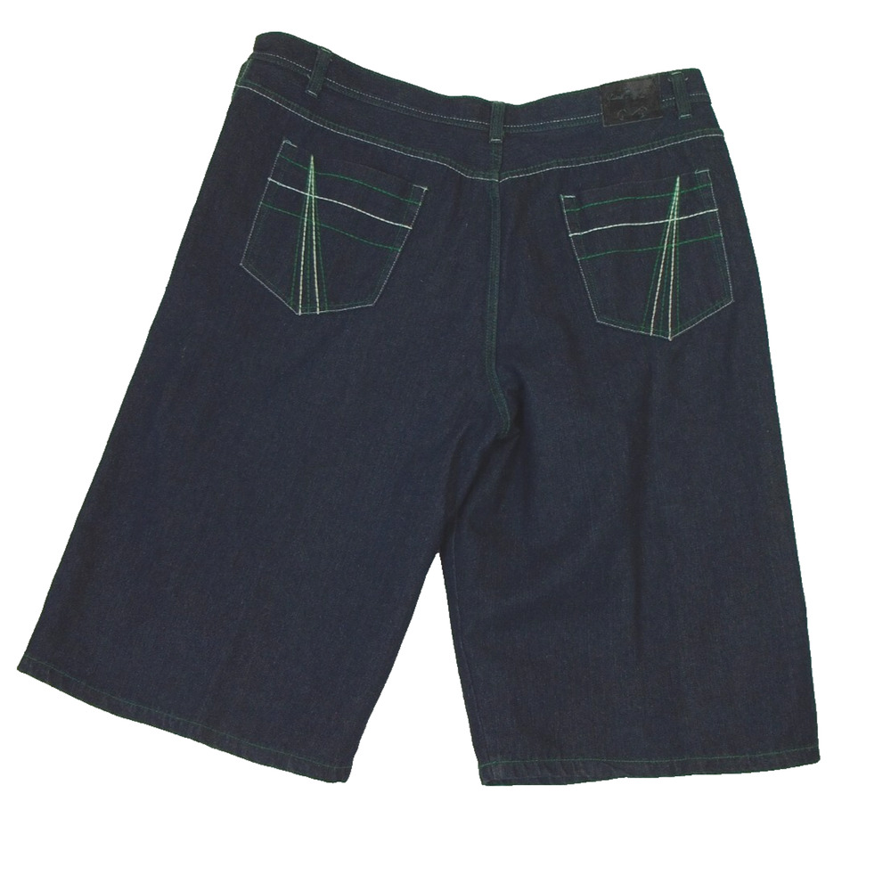 Old Skool Urban Wear Denim Shorts Men’s 46‎ Baggy Blue Hip Hop Streetwear Y2K
